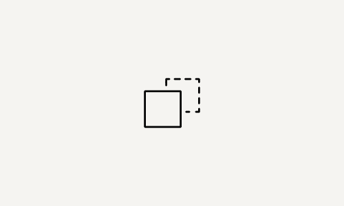 Image of Image of a square with a dotted outline and a square with a solid line outline